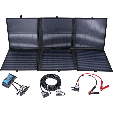 Drivetech4x4 120W Foldable Monocrystalline Solar Blanket Kit